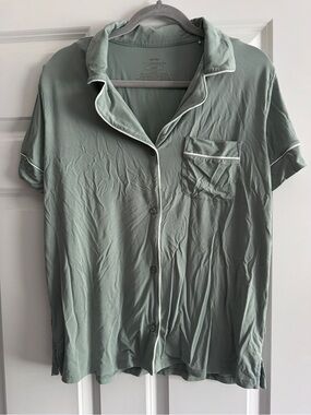 Little Sleepies Sage Green Short Pajama TOP ONLY